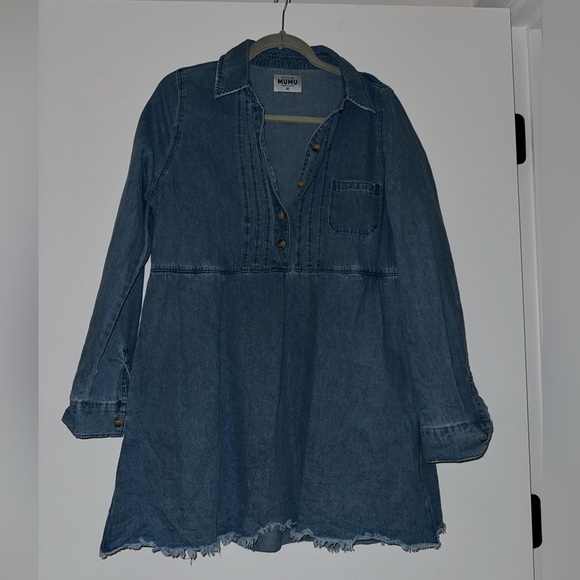 Show Me Your Mumu Louisiana Denim Dress size medium - Picture 3 of 6